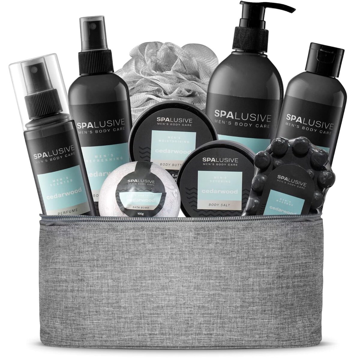 "Ultimate Men's Spa Experience - Exquisite Gift Set for Him - Perfect for Holidays, Birthdays, and Father's Day - Indulge in the Irresistible Scent of Fresh Sandalwood"