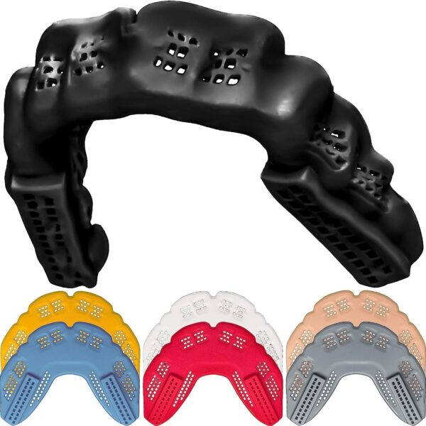 Bulletproof Kevlar MMA Boxing Mouth Guard Is 3X Stronger! Fighting Mouthguard Martial Arts Mouthpiece Karate Muay Thai Taekwondo Sparing Wrestling BJJ Jiu Jitsu Mouth Piece Men Women Adult Youth