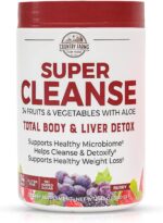 Country Farms Super Cleanse, Super Juice Cleanse, Supports Healthy Digestive System, 34 Fruits and Vegetables with Aloe, Promotes Natural Detoxification, Drink Powder, 14 Servings, 9.88 Ounce