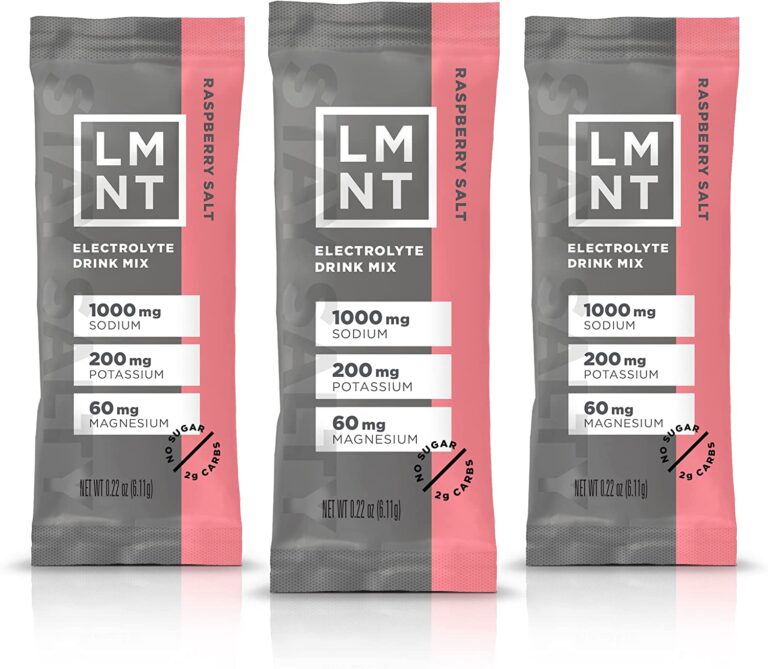 LMNT Keto Electrolyte Powder Packets | Paleo Hydration Powder | No Sugar, No Artificial Ingredients | Raspberry Salt | 30 Stick Packs