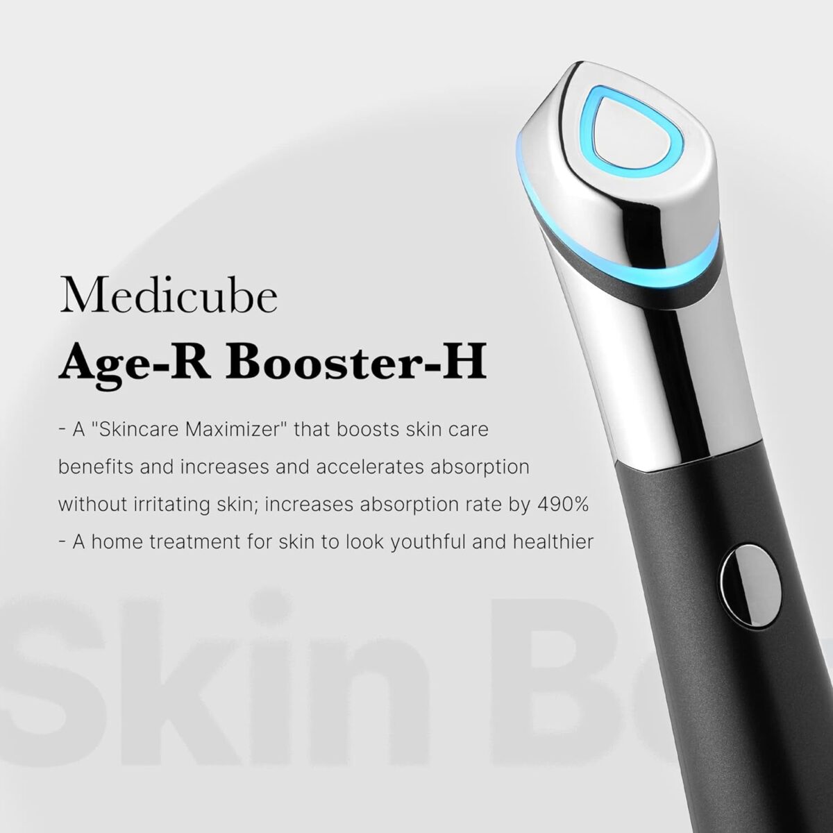 Age-R Booster H - Korean No.1 Skin Care Device - Facial Glow Booster for Maximizing and Boosting Skin Care Absorption - Needle Free