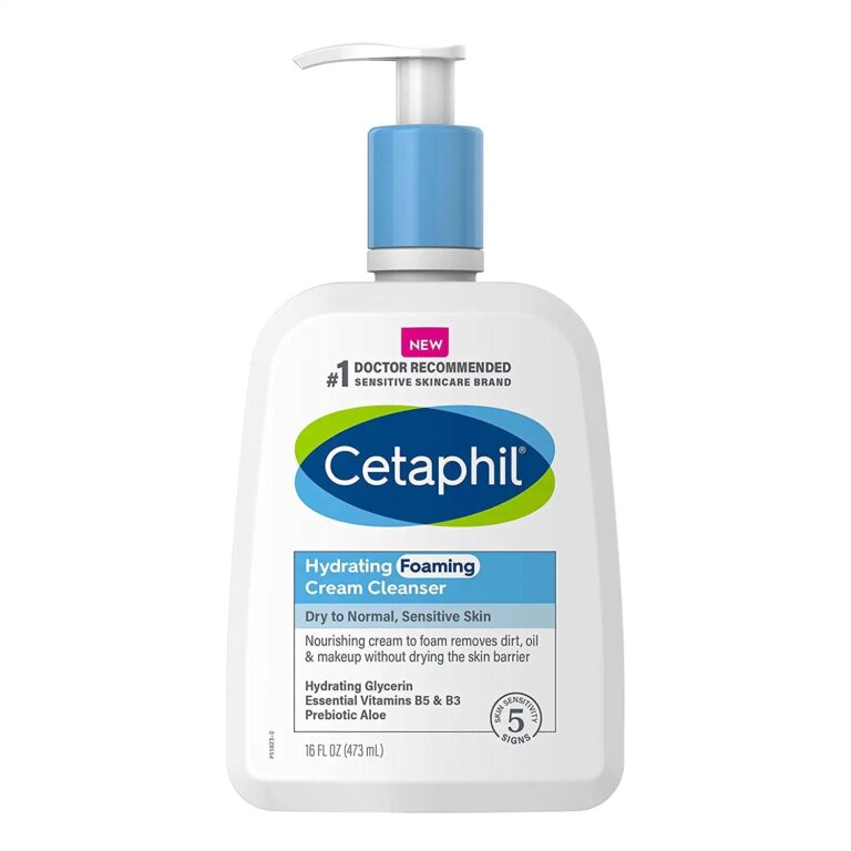 Cetaphil Cream to Foam Face Wash, Hydrating Foaming Cream Cleanser, 16 Oz, for Normal to Dry, Sensitive Skin, with Soothing Prebiotic Aloe, Hypoallergenic, Fragrance Free - Best Deal on Holiocare