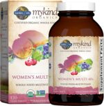 Garden of Life Mykind Organics Vitamins for Women 40+, Womens Multi 40+, Vegan over 40, Hormone & Breast Health Support Blend, Whole Food Womens Multivitamin, 60 Tablets - Free & Fast Delivery