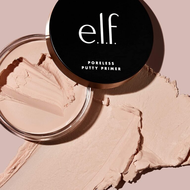 E.L.F. Poreless Putty Primer, Silky, Skin-Perfecting, Lightweight, Long Lasting, Smooths, Hydrates, Minimizes Pores, Flawless Base, All-Day Wear, Flawless Finish, Ideal for All Skin Types, 0.74 Fl Oz