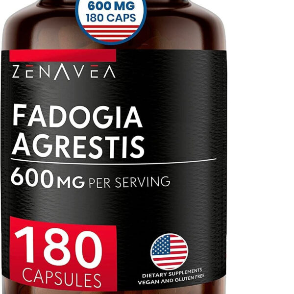 Fadogia Agrestis 600Mg Extract - 180 Capsules 3-Months Supply - Fadogia Suppleme