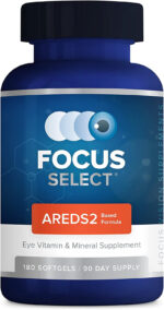 Focus Select® AREDS2 Based Eye Vitamin-Mineral Supplement - AREDS2 Based Supplement for Eyes (60 Ct. 30 Day Supply) - AREDS2 Based Low Zinc Formula - Eye Vision Supplement and Vitamin