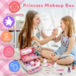 "Ultimate Glamour Kit for Little Divas - 42 Piece Washable Kids Makeup Set with Real Cosmetic Case - Perfect Birthday Gift for Trendy Girls Ages 3-12 (Pink)"