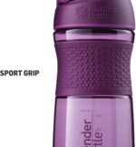 "Ultimate Blenderbottle Sportmixer: Power up with Protein Shakes and Pre Workout! 28-Ounce Plum Shaker Bottle, Unleash the Fitness Beast with 1 Count (Pack of 1)"