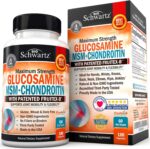 Glucosamine Chondroitin MSM 2,110Mg Joint Support Supplement with Turmeric Curcumin for Daily Relief & Healthy Inflammatory Response - Hands, Back & Knee Joint Health for Adults - 90 Capsules