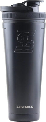 Ice Shaker 26 Oz , Stainless Steel Protein Shaker, as Seen on Shark Tank, Reusable, Gym Water Bottle, Black