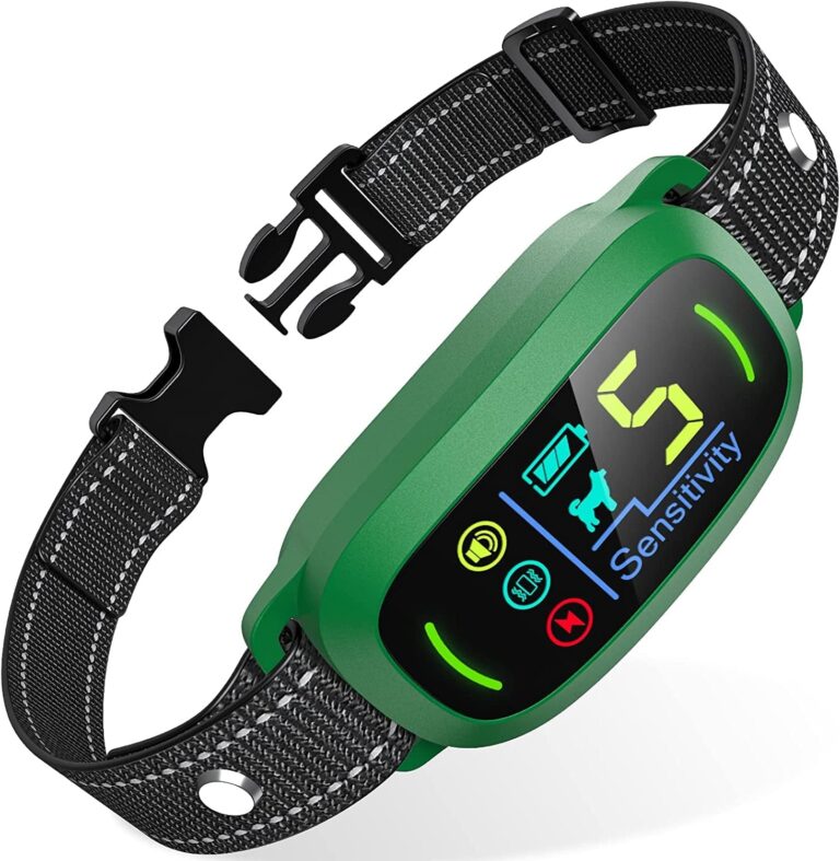 FAFAFROG Bark Collar, Rechargeable Dog Bark Collar with 5 Adjustable Sensitivity and Intensity Beep Vibration Shock