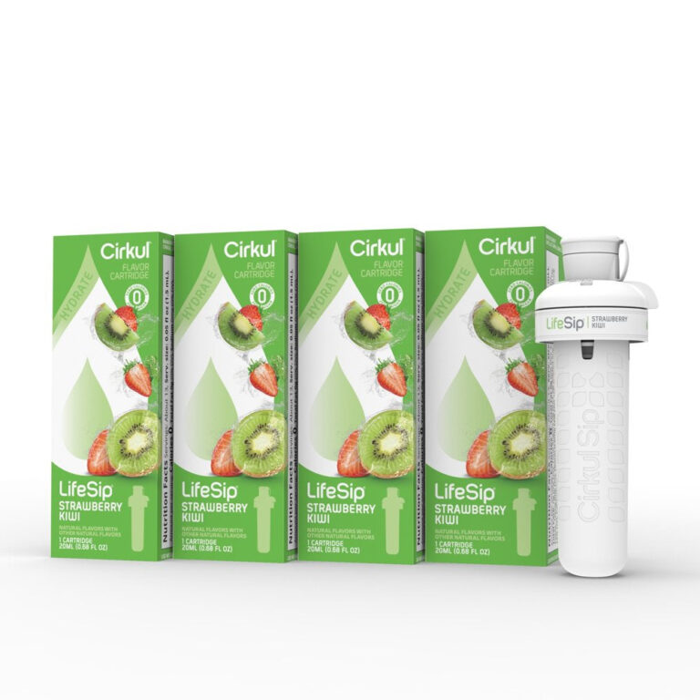 Cirkul Lifesip Strawberry Kiwi Flavor Cartridge, Drink Mix, 4-Pack