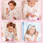 "Magical Unicorn Beauty Set: 25-Piece Kids Makeup Kit with Washable Cosmetics, Princess Play Set, and Stylish Unicorn Bag - Perfect Birthday Gift for Girls Ages 3-12"