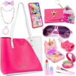 "Princess Glamour Makeup Kit for Girls - Perfect Christmas Birthday Gift! Includes Washable Cosmetics, Stylish Bag, and Beauty Essentials for Ages 4-10"