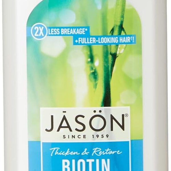 "Revitalize and Strengthen Your Hair with Jason Restorative Biotin Shampoo - 16 Oz."