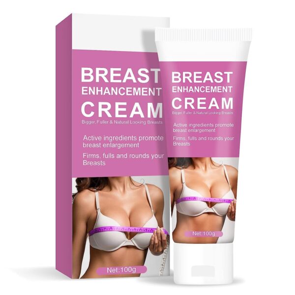 Breast Enhancement Cream, 100G Natural Breast Enlargement Cream for Breast Growth & Bigger Breast, Boob Cream with Gentle Formula to Lift, Firm & Tighten Breast