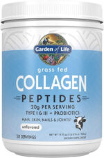 Garden of Life Grass Fed Collagen Peptides Powder – Unflavored Collagen Powder for Women Men Hair Skin Nails Joints, Hydrolyzed Collagen Protein Supplements, Post Workout, Paleo & Keto, 28 Servings