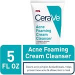 CeraVe Acne Foaming Cream Cleanser-Cleanses and Clear Acne-5fl.oz/150ml