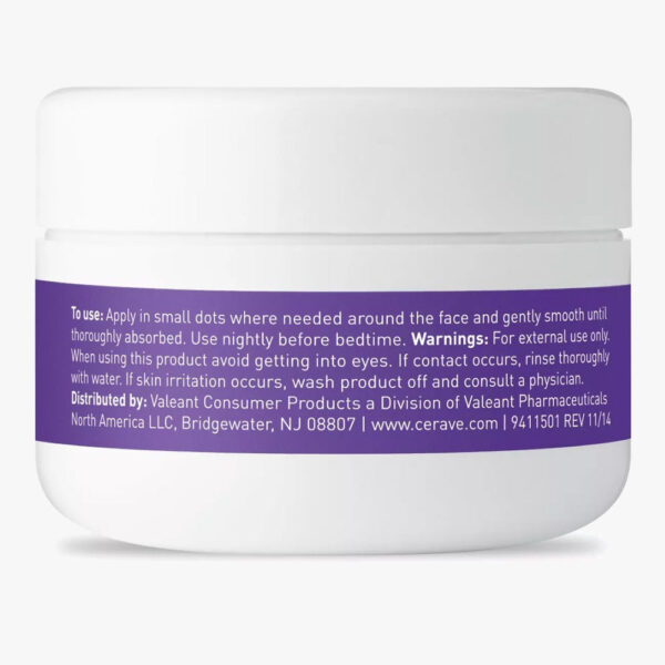 CeraVe Skin Renewing Night Cream, Face Moisturizer with Niacinamide, Peptide Complex, Hyaluronic Acid and Ceramides - 1.7oz/48g