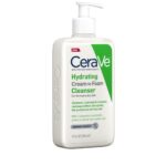 CeraVe Hydrating Cream-to-Foam Cleanser, Makeup Remover & Face Wash, with Hyaluronic 12 fl. oz /354ml