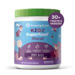 "Deliciously Nutritious: Organic Superfood for Kids - Boosted with Greens, Fruits, Veggies, and Probiotics - Outrageous Chocolate Flavor - 30 Servings, 6.35 Ounce (Pack of 1)"