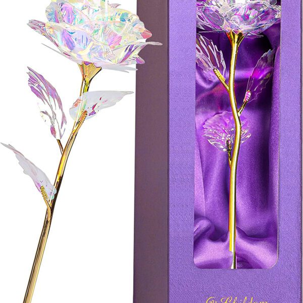 "Rainbow Rose Flower Gift Set: Perfect Mom Birthday & Christmas Present for Women - Ideal Gifts from Daughter, Son, and Grandchildren - Celebrate Mom, Wife, Grandma, and Anniversary with this Special Gift for Her!"