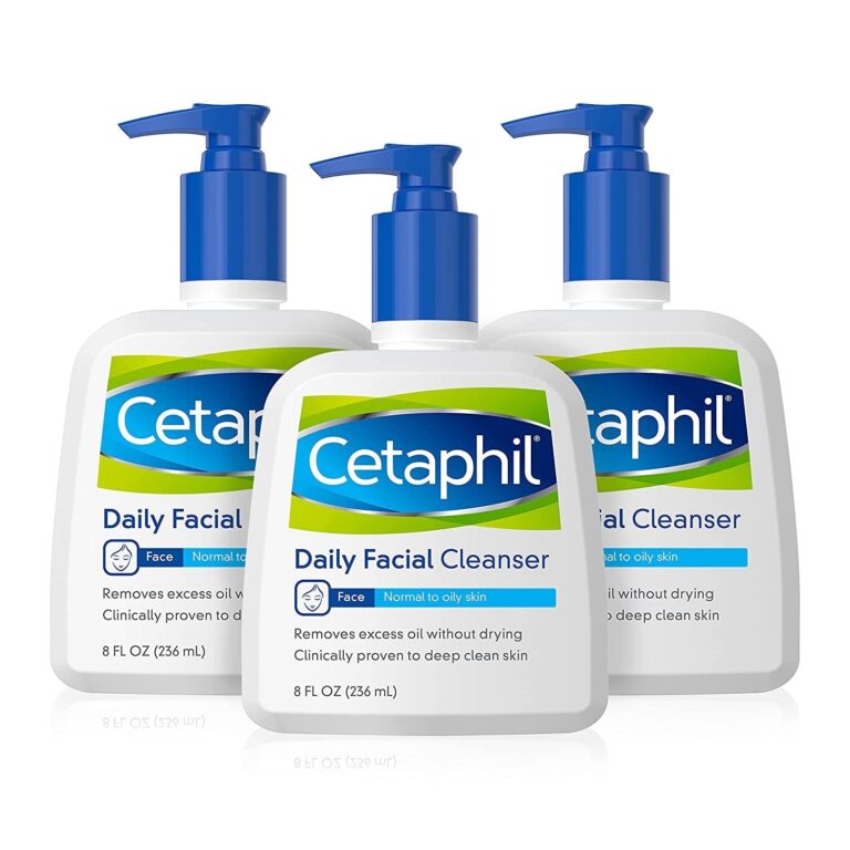 Face Wash by Cetaphil, Daily Facial Cleanser for Combination to Oily Sensitive Skin, 8 Oz Pack of 3, Gentle Foaming Deep Clean without Stripping - Free & Fast Delivery