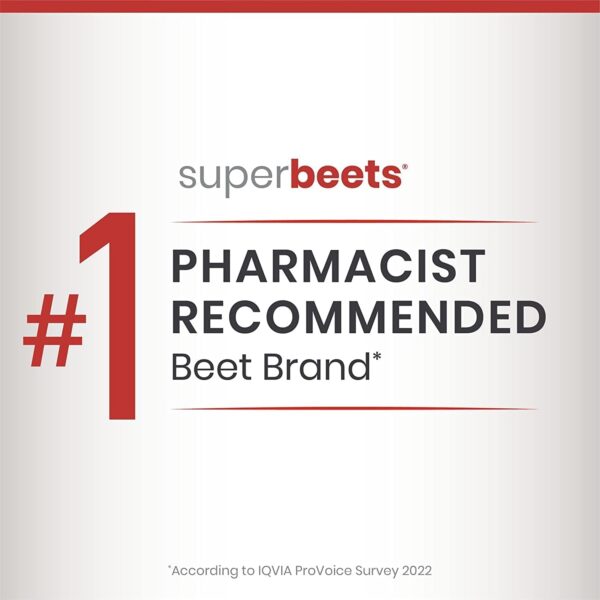 Humann Superbeets Beet Root Capsules Quick Release 1000Mg - Supports Nitric Oxide Production, Supports Blood Pressure – Clinically Studied Antioxidants – 90 Count Non-Gmo Beet Root Powder Capsules