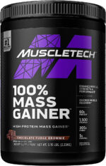 Mass Gainer | Muscletech 100% Mass Gainer Protein Powder | Protein Powder for Muscle Gain | Whey Protein + Muscle Builder | Weight Gainer Protein Powder | Creatine Supplements | Chocolate, 5.15 Lbs - Free & Fast Delivery