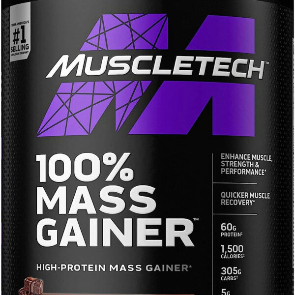 Mass Gainer | Muscletech 100% Mass Gainer Protein Powder | Protein Powder for Muscle Gain | Whey Protein + Muscle Builder | Weight Gainer Protein Powder | Creatine Supplements | Chocolate, 5.15 Lbs - Free & Fast Delivery