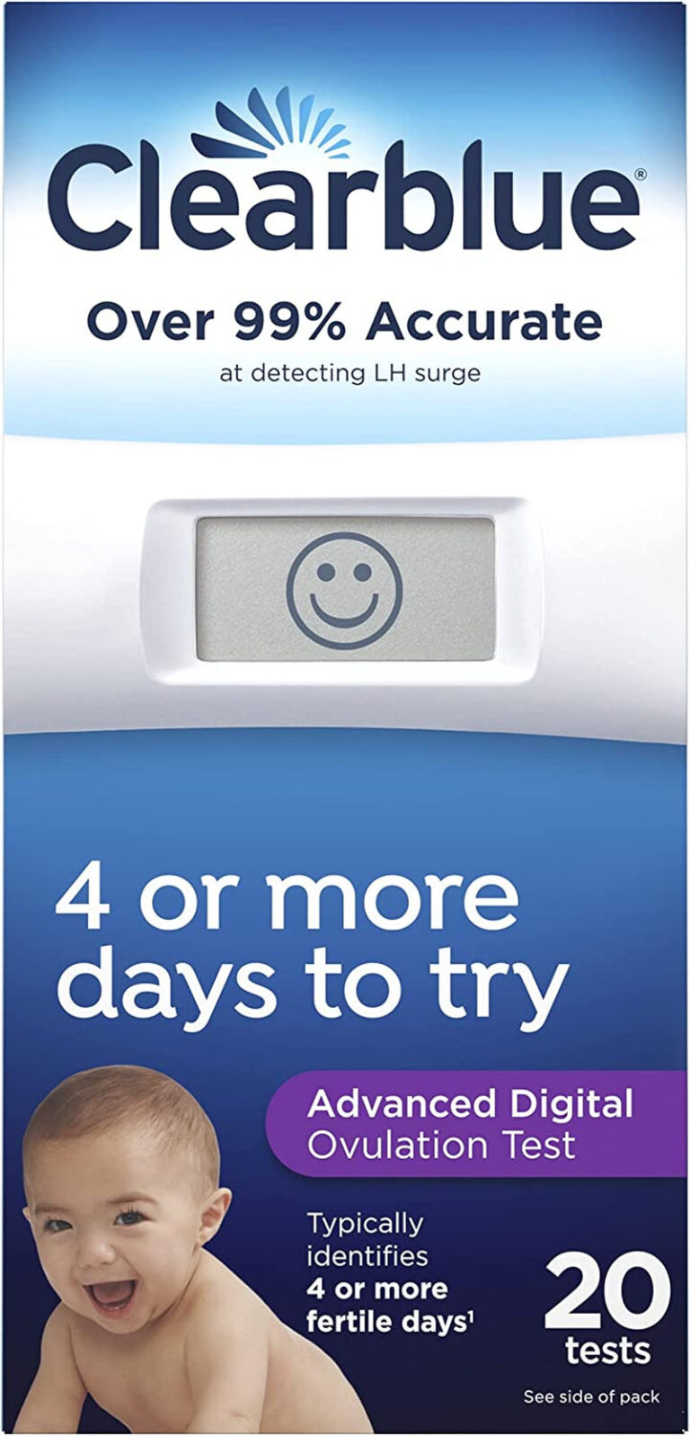 Clearblue Advanced Digital Ovulation Test, Predictor Kit, Featuring Advanced Ovulation Tests with Digital Results, 20 Ovulation Tests