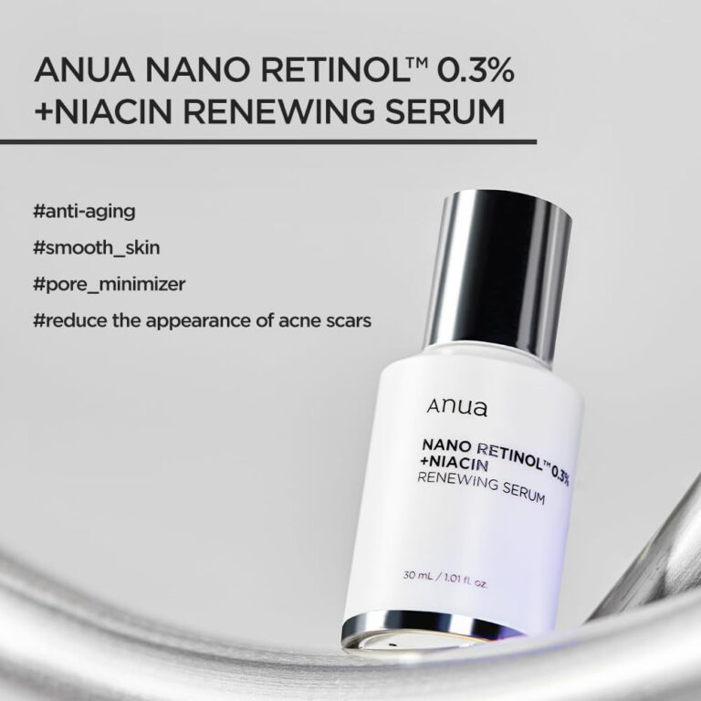 Anua Retinol Serum for Anti-Aging, Textured Skin | 0.11% Retinol, 5% Niacinamide, 20+Soothing Ingredients Gentle for Beginner (30Ml /1.01 Fl.Oz.)