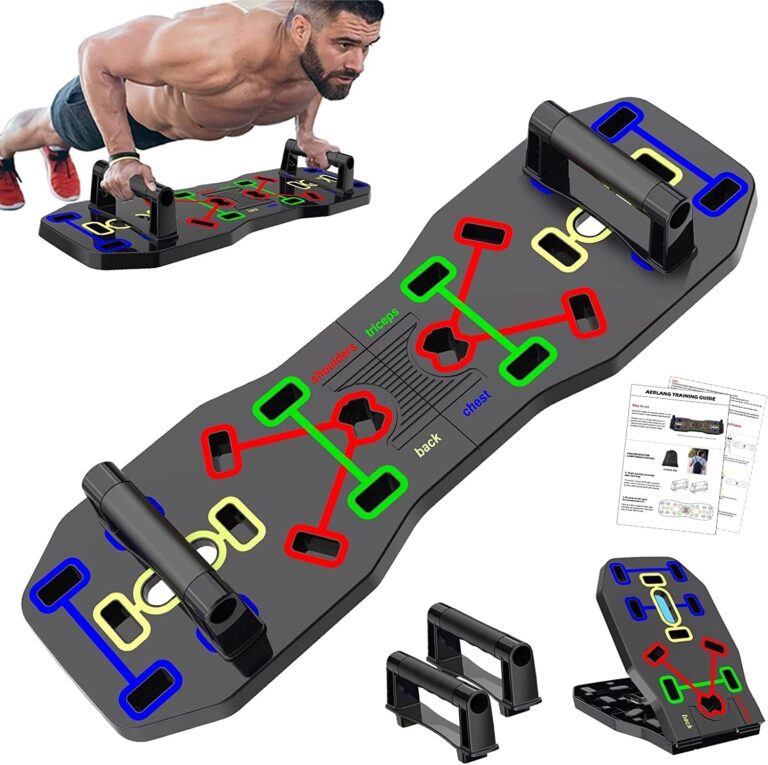 "Get Ripped with the AERLANG Push up Board - The Ultimate Portable 10 in 1 Push up Bar for Maximum Strength Training!"