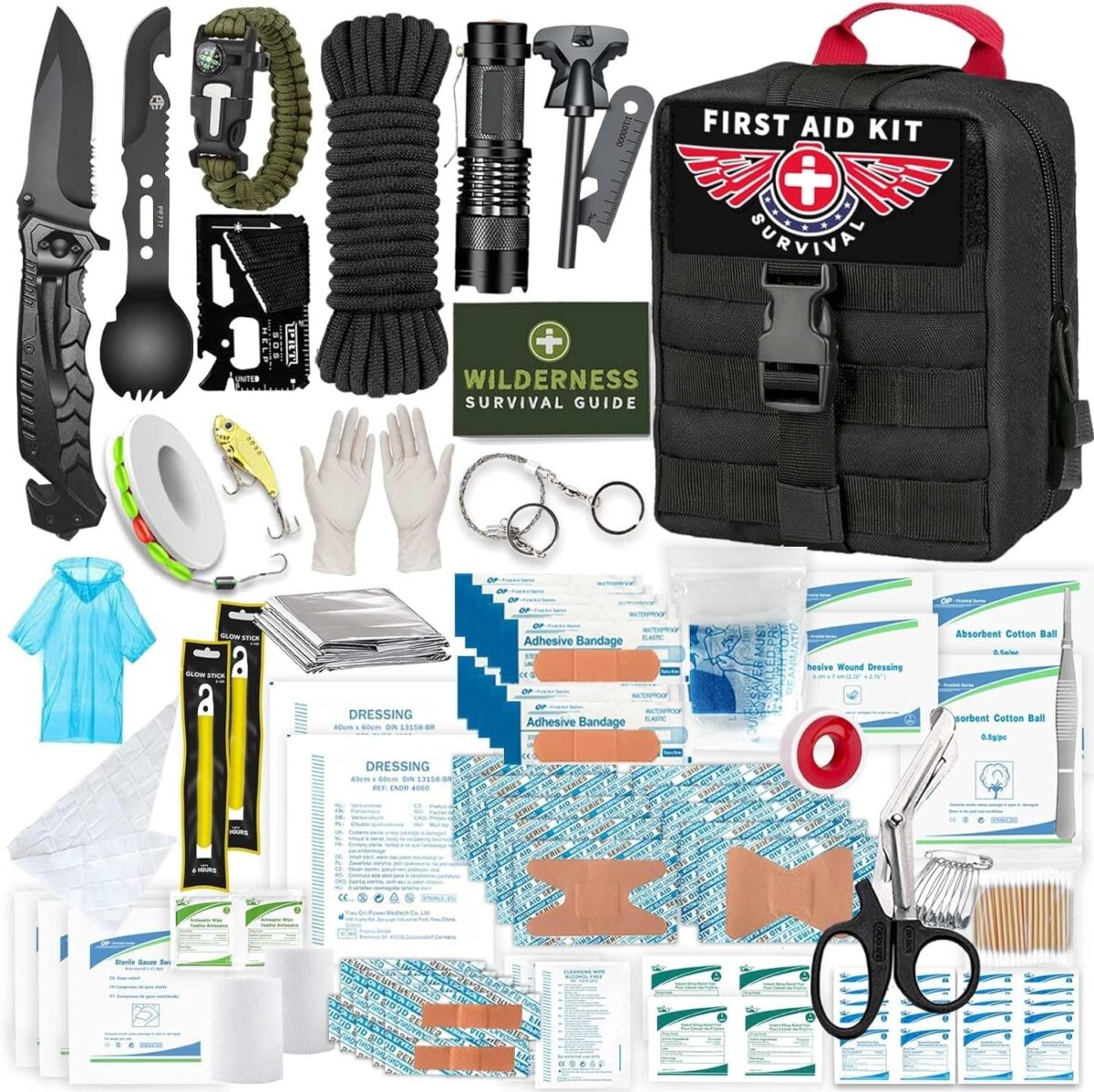 "Ultimate Survival Kit: The Perfect Gift for Adventurous Men - 12-in-1 Gear and Equipment Set for Fishing, Hunting, and More! Ideal for Christmas, Birthdays, and Stocking Stuffers!"