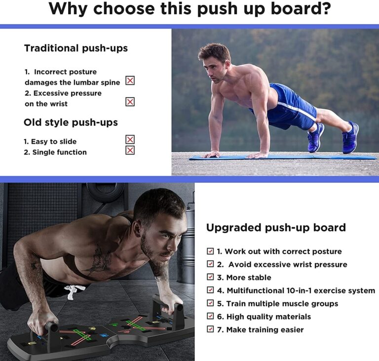 "Ultimate Portable Push Up Powerhouse: AERLANG 10-in-1 Foldable Push Up Board - Unleash Your Full Strength Potential!"