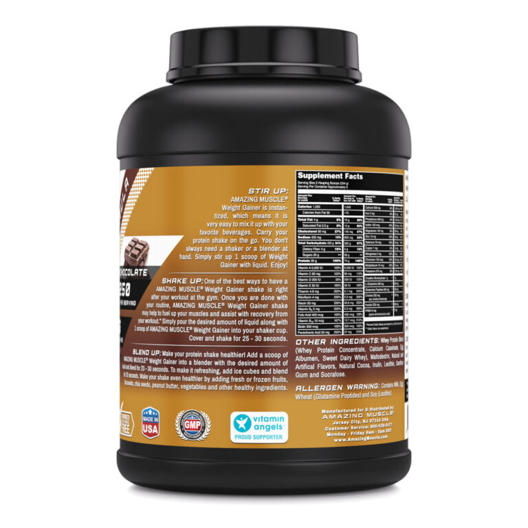 Amazing Muscle Whey Protein Weight Gainer - 6Lbs - Chocolate Flavor