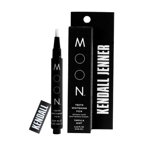 MOON Teeth Whitening Pen - Elixir III by Kendall Jenner – Brush Every Tooth White - On-The-Go Whitener for a Brighter Smile - 30+ Uses - Vegan - Vanilla Mint