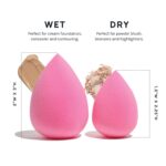 "Ultimate 6-Piece AOA Studio Collection Makeup Sponge Set - Latex Free, High-Definition, and Super Soft Wonder Blenders for Flawless Powder, Cream, and Liquid Application - Enhance Your Beauty Routine!"