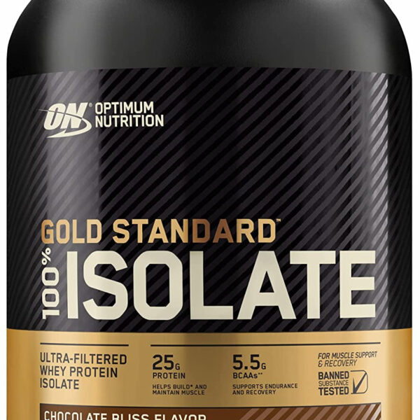 Gold Standard 100% Isolate, Chocolate Bliss, 1.64 Lb (744 G), Optimum Nutrition