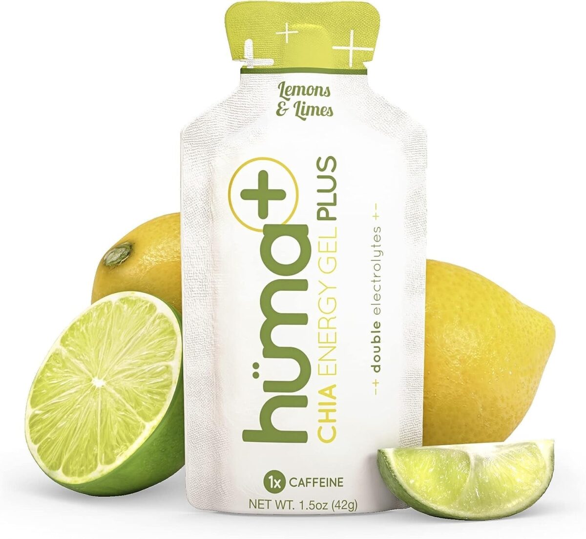 "Boost Your Performance with Huma Plus Chia Energy Gel Variety Pack - Enhanced Electrolytes, Gentle on the Stomach, and Packed with Real Food Energy (Includes 8 Original and 4 Plus Gels)"