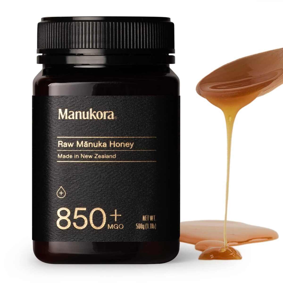 Manukora Raw Manuka Honey, MGO 850+ from New Zealand, Non-Gmo, Monofloral, Traceable from Hive to Hand, Daily Digestive & Immune Support - 250G (8.82 Oz)