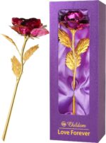 "Rainbow Rose Flower Gift Set: Perfect Mom Birthday & Christmas Present for Women - Ideal Gifts from Daughter, Son, and Grandchildren - Celebrate Mom, Wife, Grandma, and Anniversary with this Special Gift for Her!"