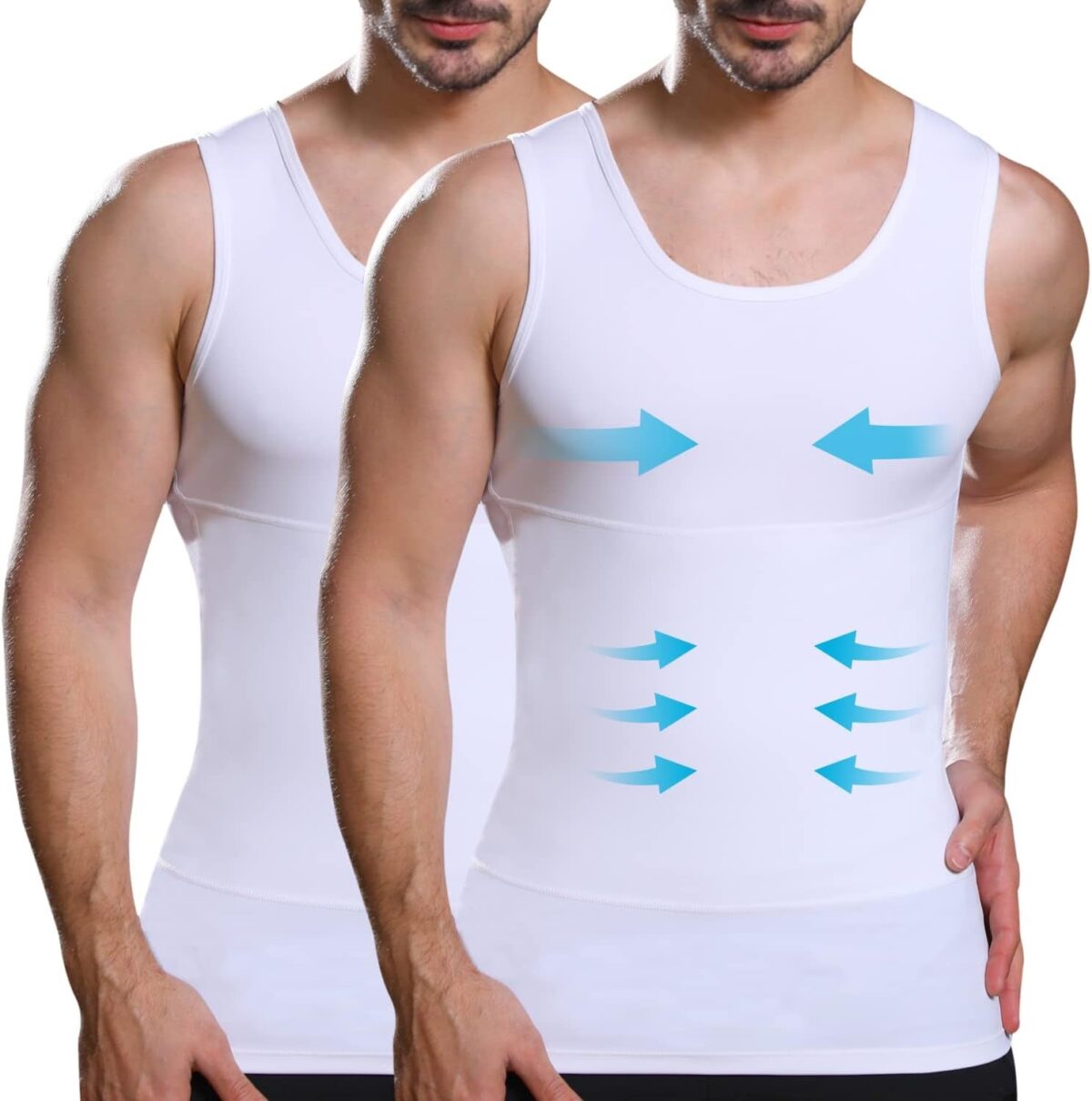 "Instant Transformation: Lgtfy Men's Slimming Body Shaper Vest - Sculpt Your Silhouette in Seconds!"