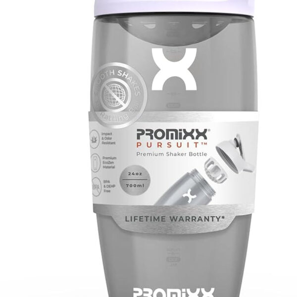 "Ultimate Protein Powerhouse: Promixx PURSUIT Gym Protein Shaker Bottle - Unleash Your Fitness Potential with Premium Sports Blender Bottles for Delicious Protein Mixes and Supplement Shakes - Effortless Cleaning, Unbreakable Protein Shaker Cup"