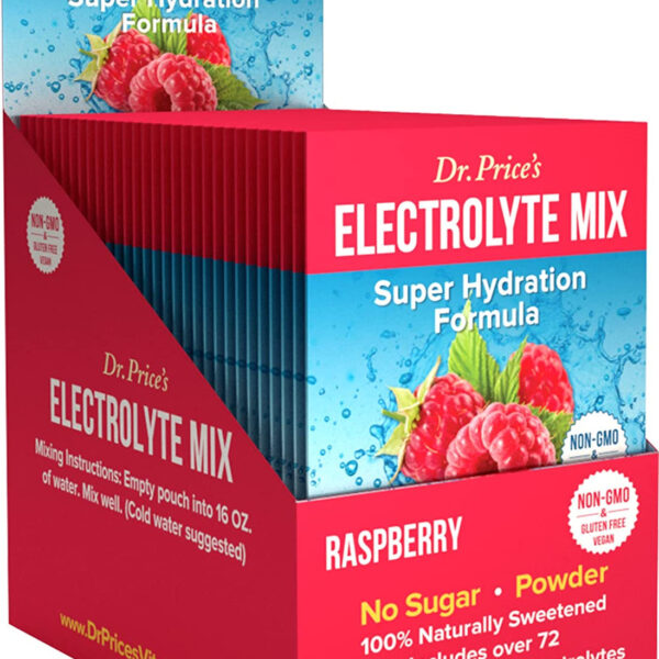 "Ultimate Hydration Packets - Sugar-Free Electrolytes Powder - Boost Your Energy and Performance - Perfect for Keto, Fasting, and Sports - Refreshing Raspberry Flavor - 30 Convenient Packets"