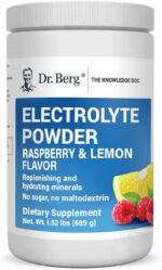 Dr. Berg'S Original Keto Electrolytes Powder - Sugar Free Electrolyte Powder - No Maltodextrin - Hydration Powder - Raspberry Lemon 50 Servings - Free & Fast Delivery - Free & Fast Delivery