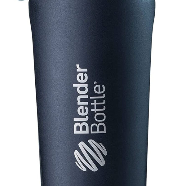 "Stay Refreshed and Energized with the Sleek and Insulated Blenderbottle Radian Shaker Cup - Your Perfect Stainless Steel Water Bottle with Wire Whisk - 26-Ounce, Matte Black"