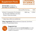 "Boost Your Immune System and Collagen Production with Nutriflair Liposomal Vitamin C - High Absorption, Fat Soluble Capsules for Maximum Benefits, Non-GMO, Vegan Formula"