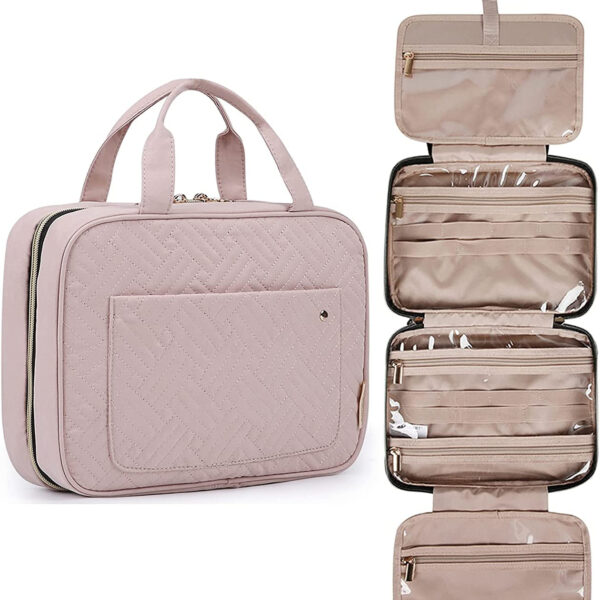 "Ultimate Travel Companion: BAGSMART Hanging Toiletry Bag - Organize Your Essentials with Style and Ease!"