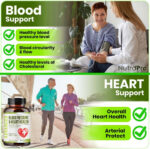 Heart Health Blood Pressure Support Supplement - Support Blood Pressure & Healthy Circularity Naturally with Hawthorn Berry & Hibiscus.Vitamins Pills for Healthy Hypertension (BP) & Healthy Heart.